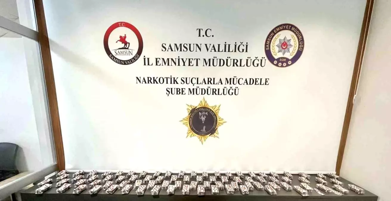 Samsun’da Bekçiler Tarafından Ele Geçirilen Uyuşturucu Haplar