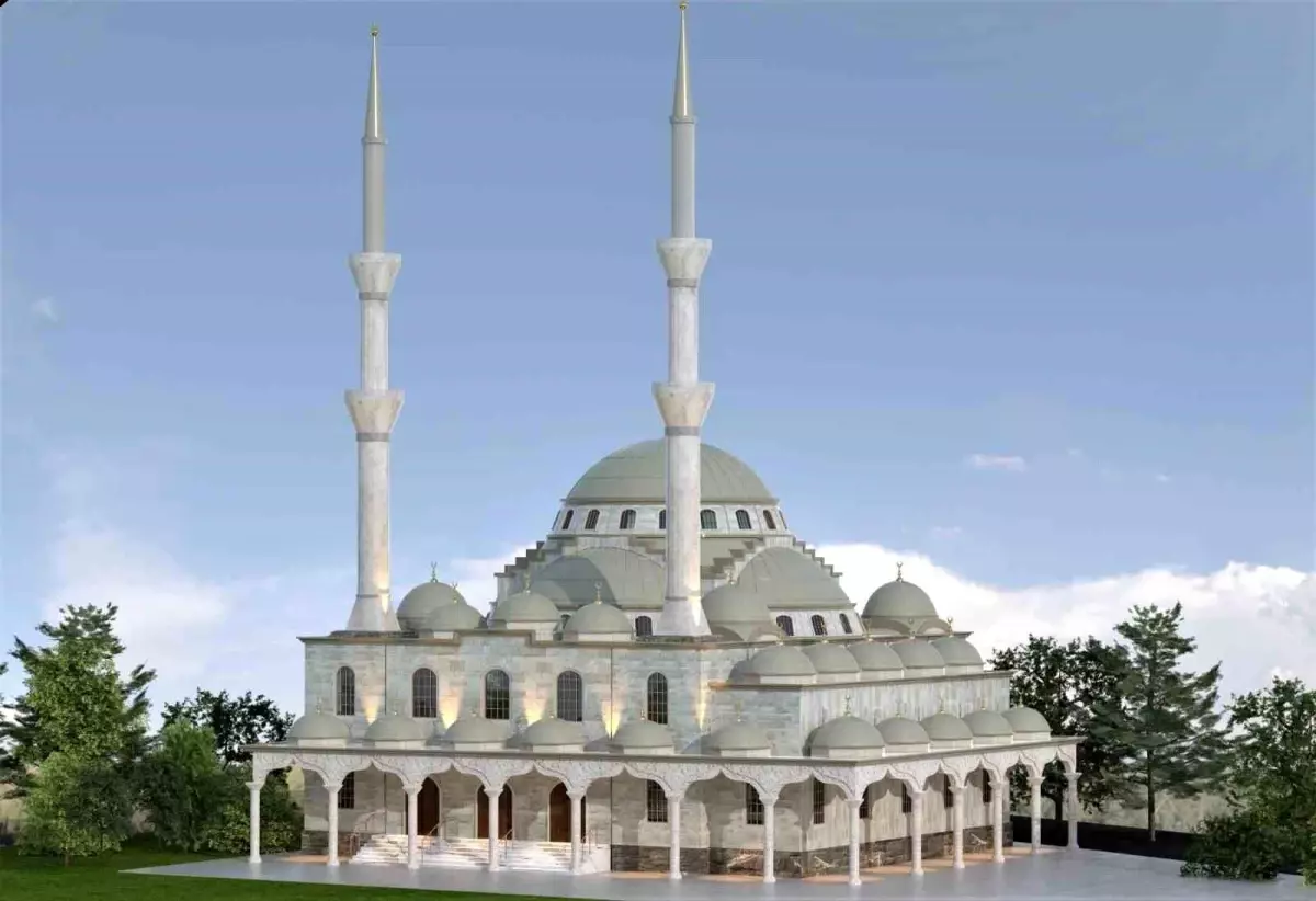 Mustafakemalpaşa’da Yeni Camii İnşaatı Hızla İlerliyor